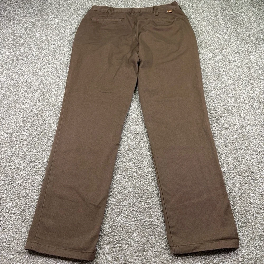 Golf Le Fleur Wang Brown Chino Pants Embroidered Size 34/30 Great Condition
